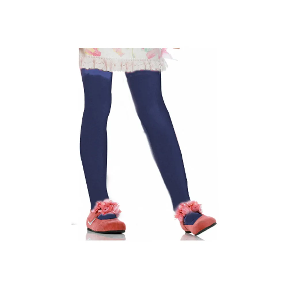 3 Pairs Navy Girls Kids Footed Tights Dance Stockings Pantyhose Ballet XL 11-14