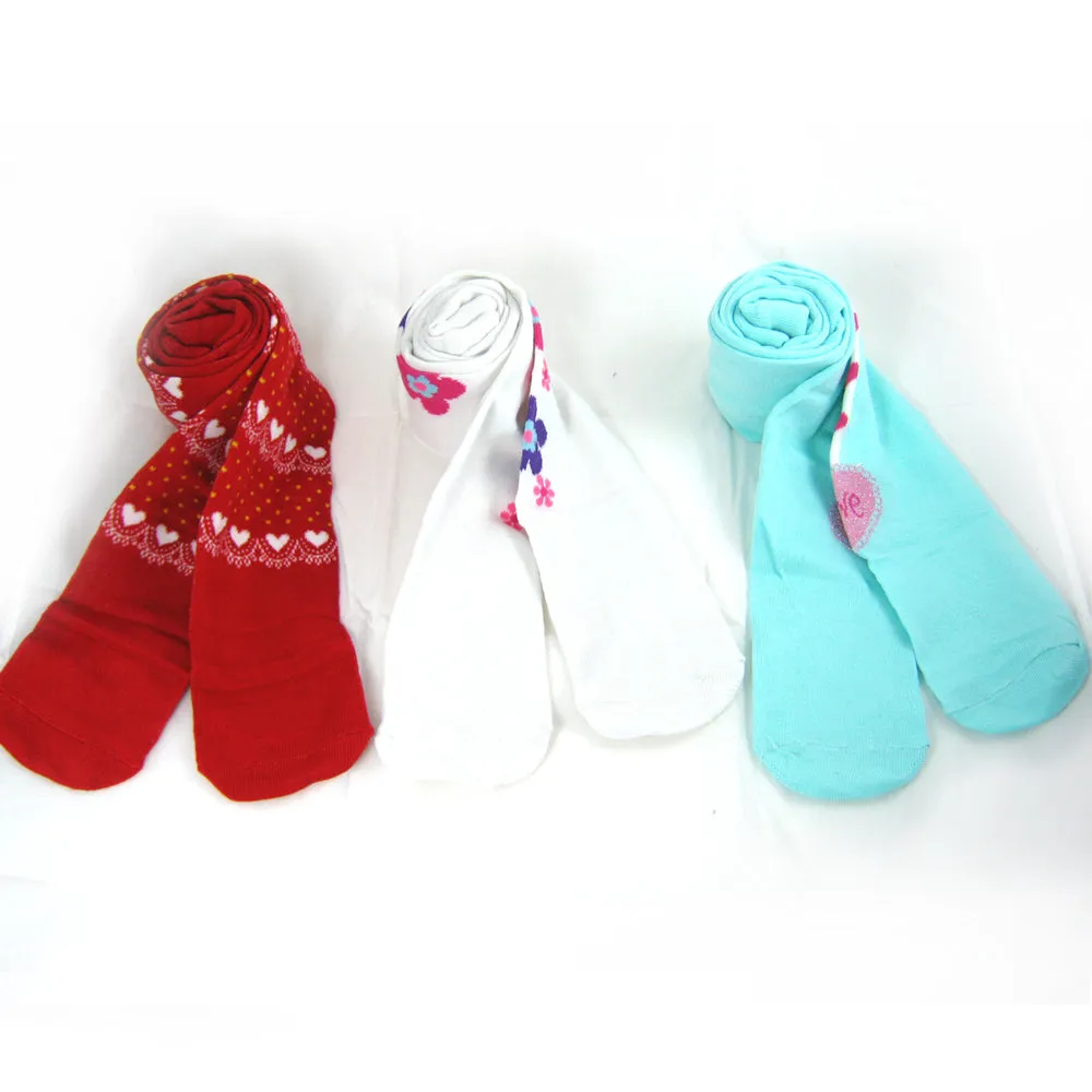 6 Pc Kids Toddlers Girls Tights Solid Stretch Pantyhose Stockings Wholesale Lot