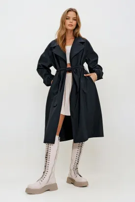 Balloon Sleeve Trench