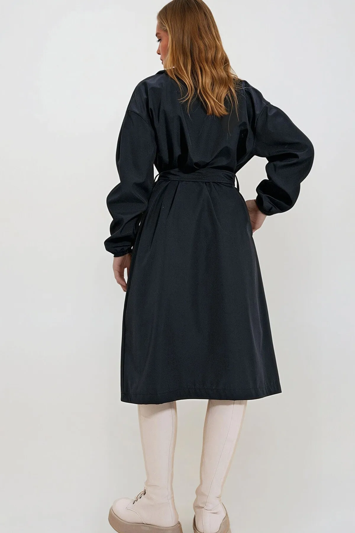 Balloon Sleeve Trench
