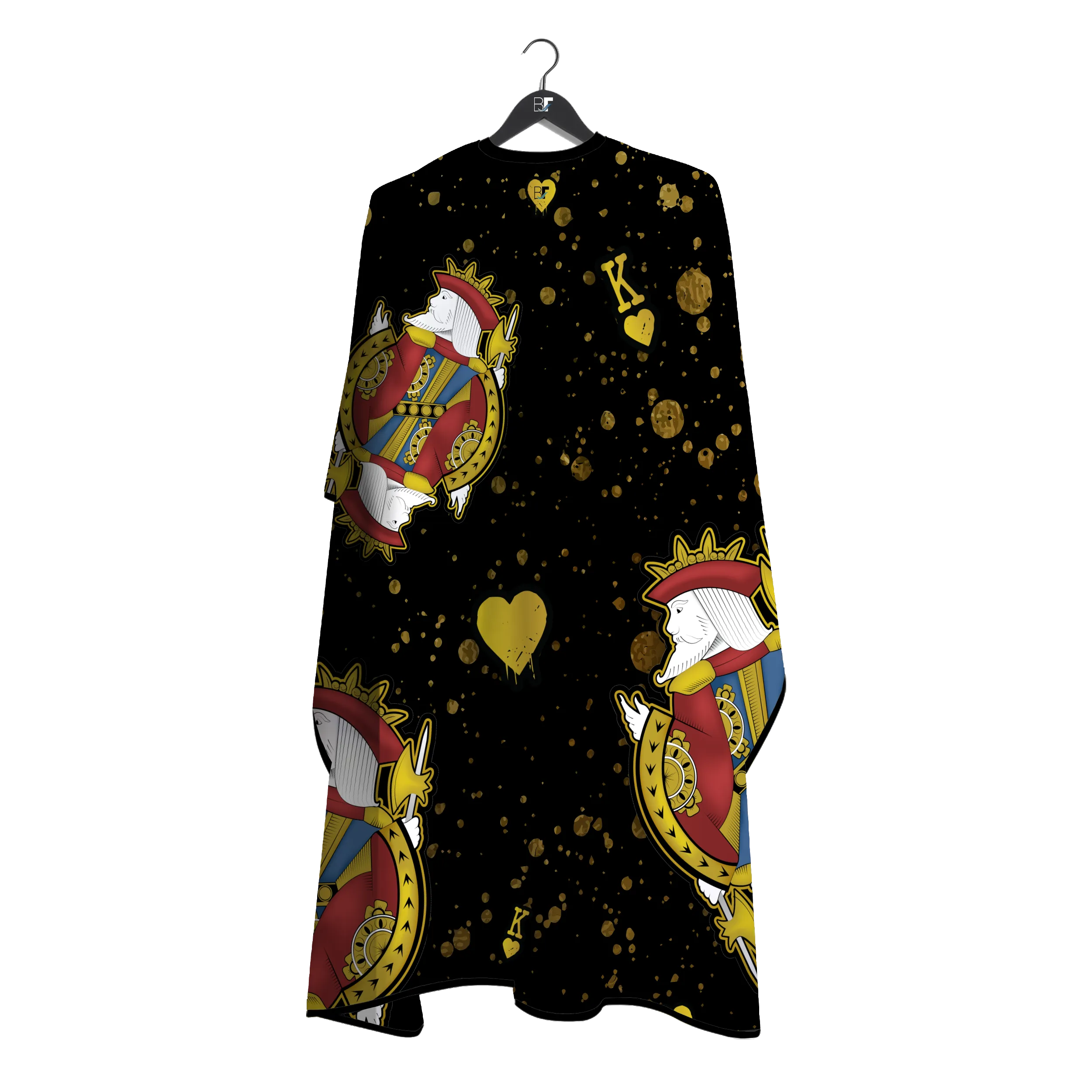 Barber Flow King Of Hearts Cape - Black