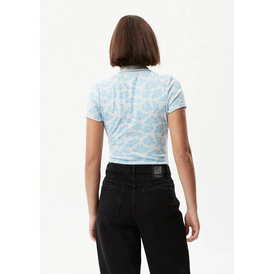 Billie Hemp Ribbed Floral Bodysuit