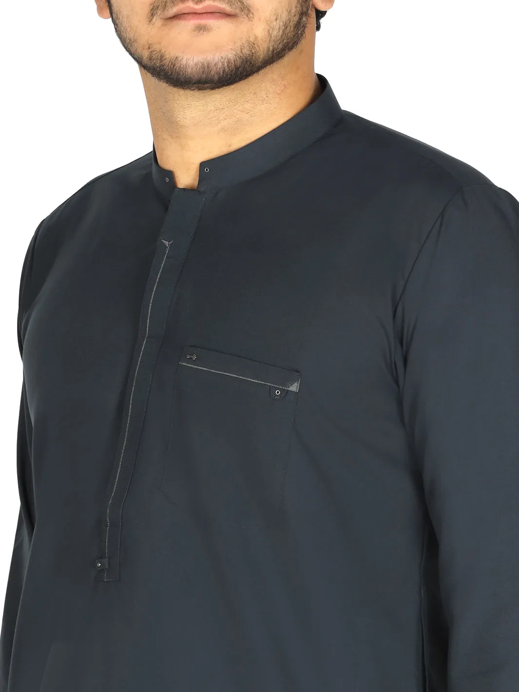 Dark Green Kurta Shalwar - AL-KS-2458