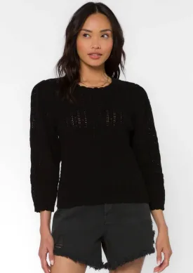 Gazelle Puff Sleeve Sweater - Black
