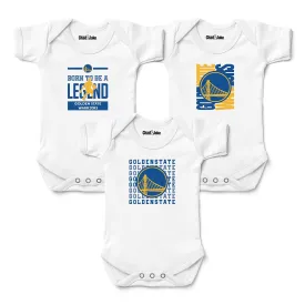 Golden State Warriors 3-Pack Bodysuits