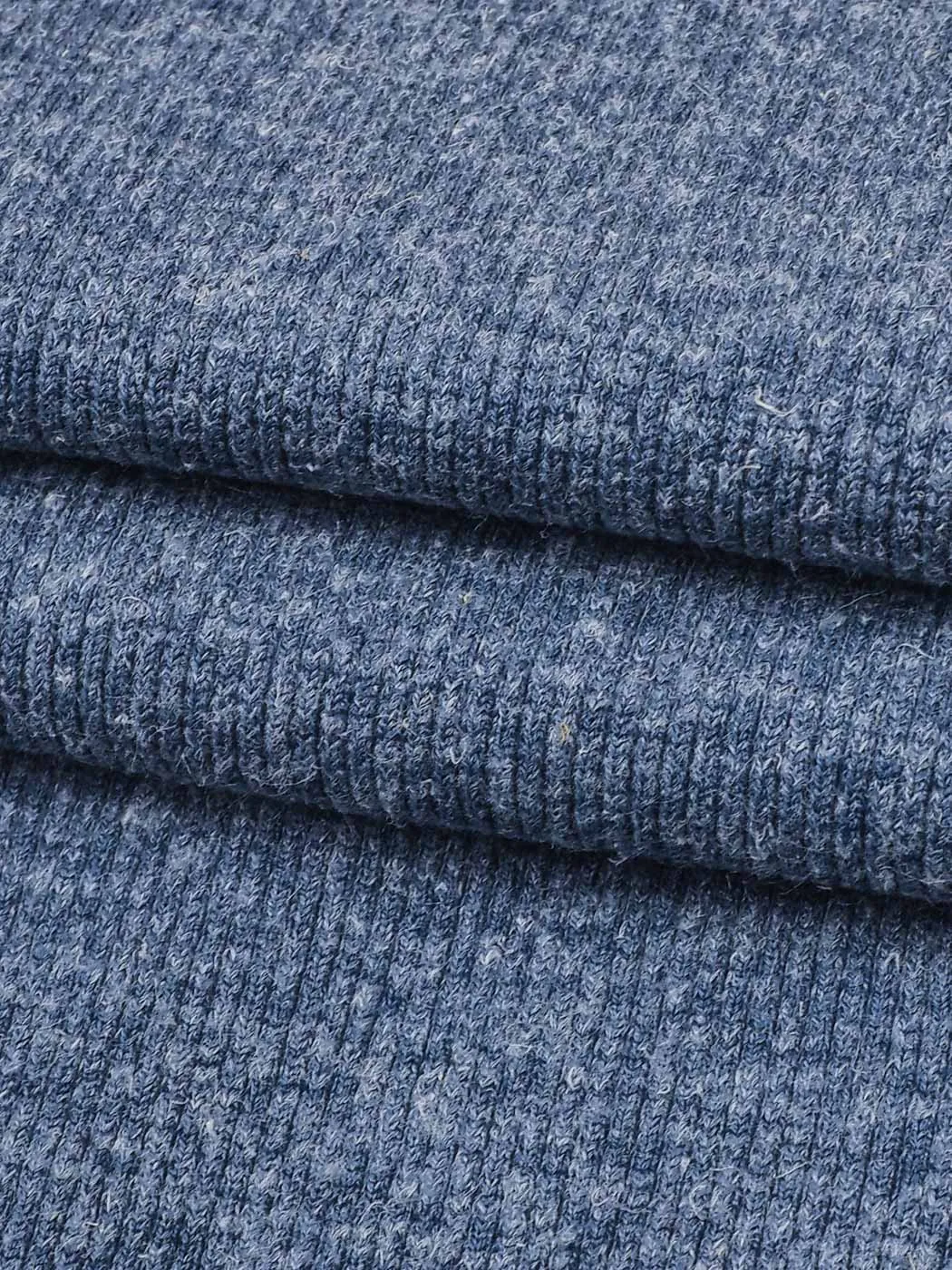 Hemp, Recycled Poly & Spandex Heavy Weight Stretched Rib Fabric (KR40/2C801)