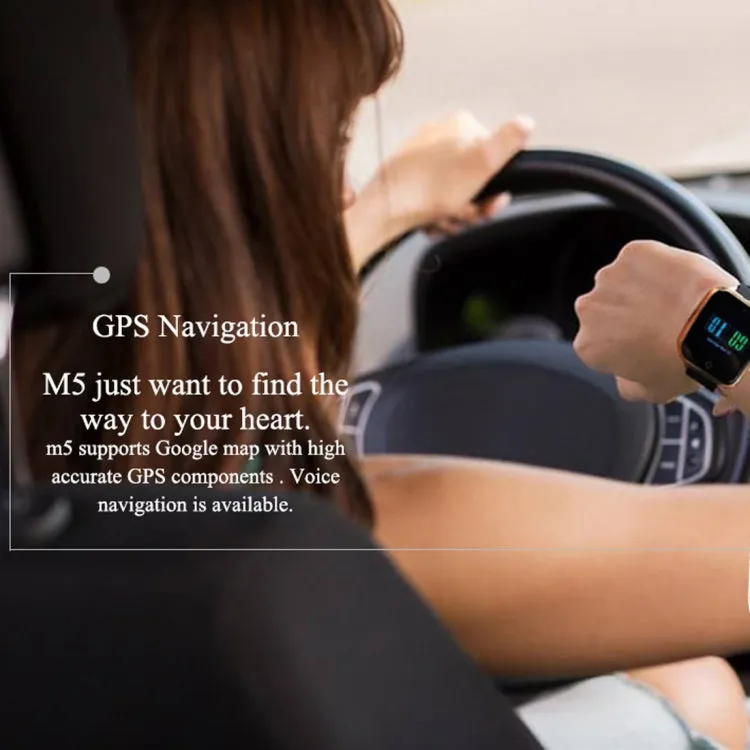M5 1.54 inch TFT Color Screen Smart Bracelet, Support Call Reminder/ Heart Rate Monitoring /Blood Pressure Monitoring/ Sleep Monitoring/Blood Oxygen Monitoring (Black)