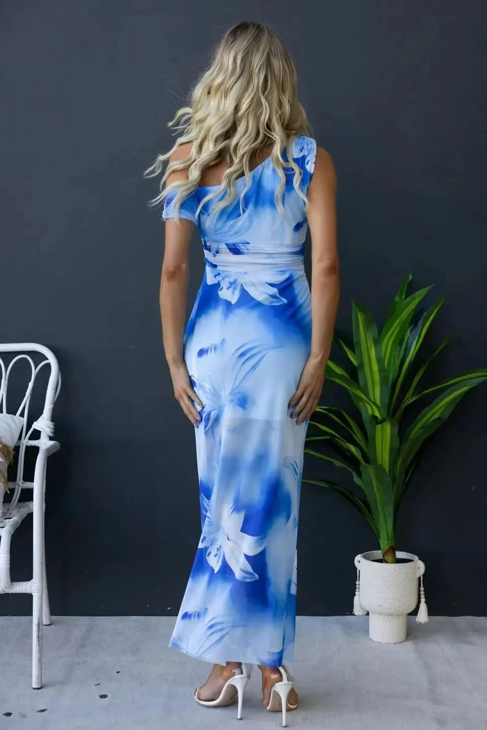 Telora One Shoulder Maxi Dress