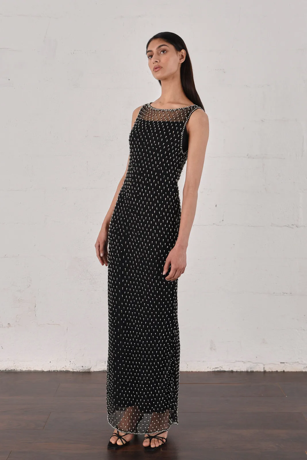 Vivienne Tam Sheer Pearl Dress